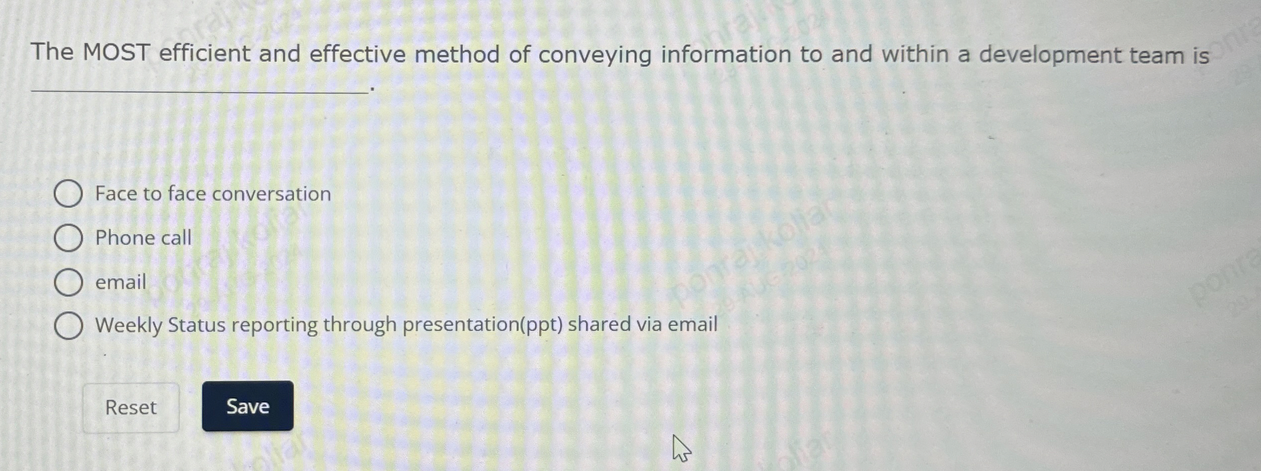 The MOST efficient and effective method of