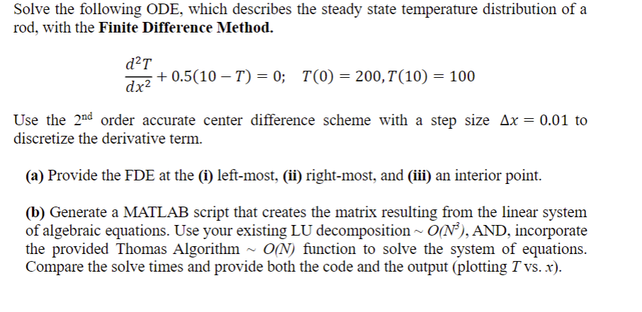 Solve the following ODE, which describes the