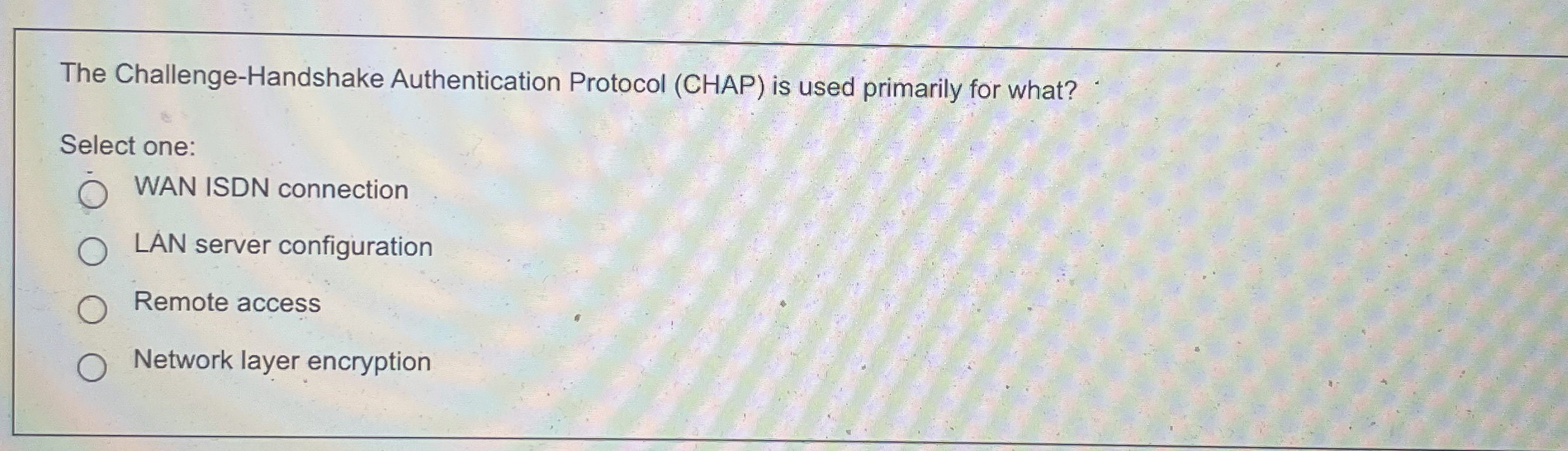 The Challenge - Handshake Authentication Protocol
