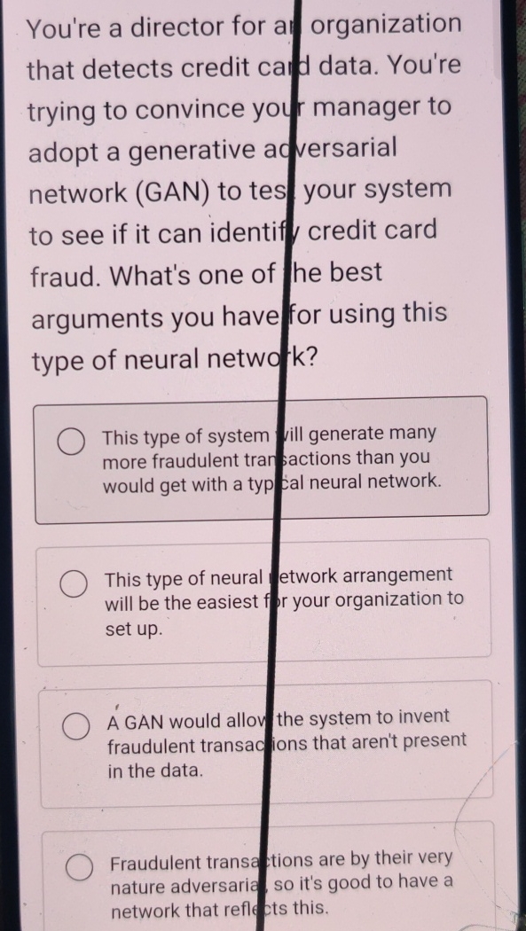 You're a director for a organization that detects