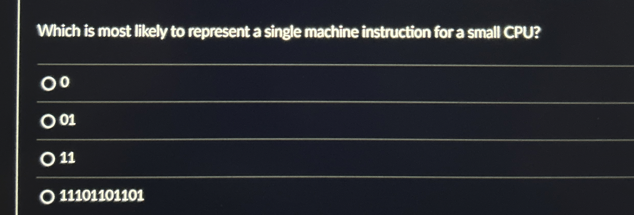 Which is most likely to represent a single