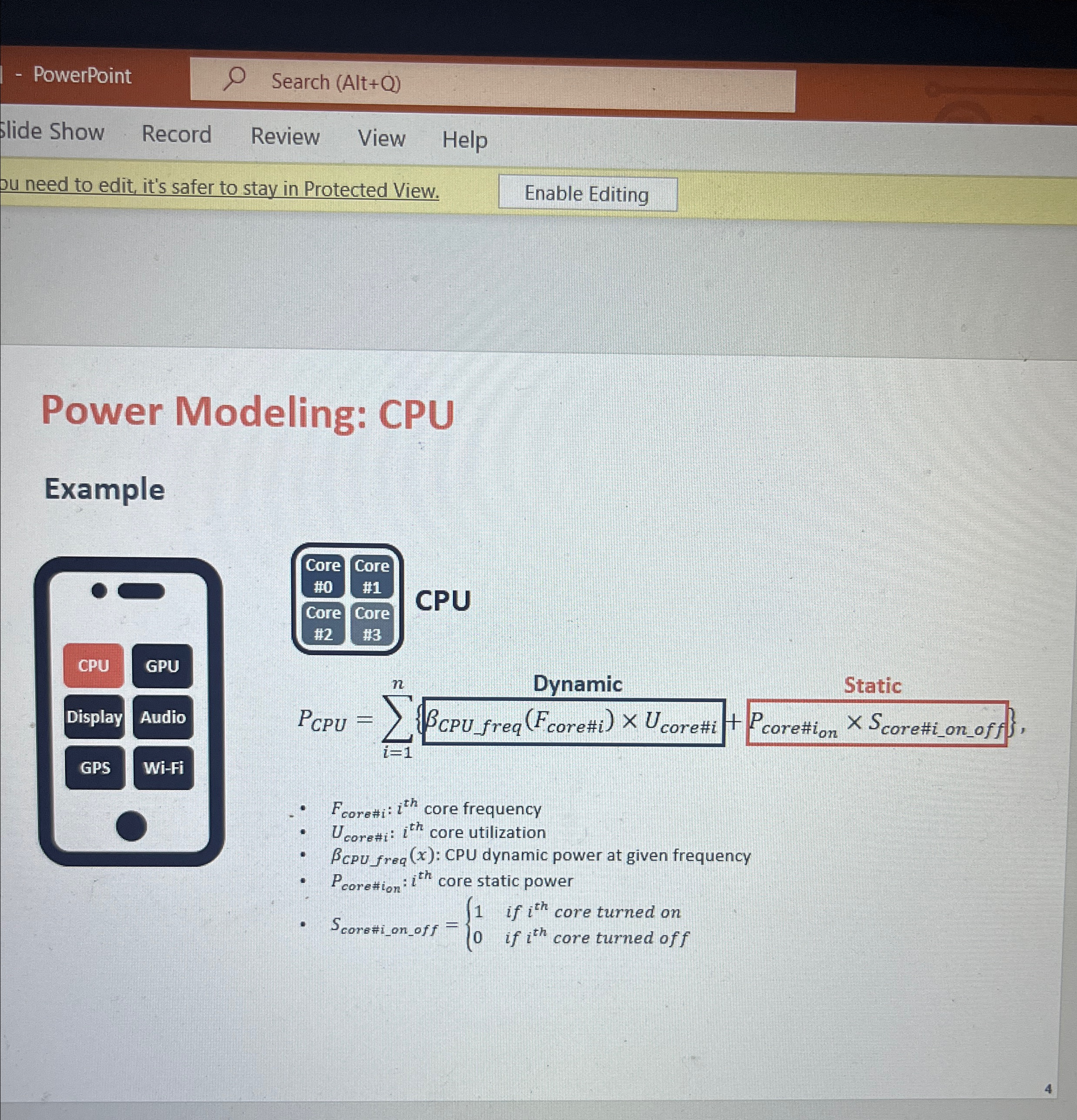 I want to construct cpu power modeling. There are