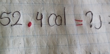 code class = "asciimath" > 5 2 . 4 cal = J