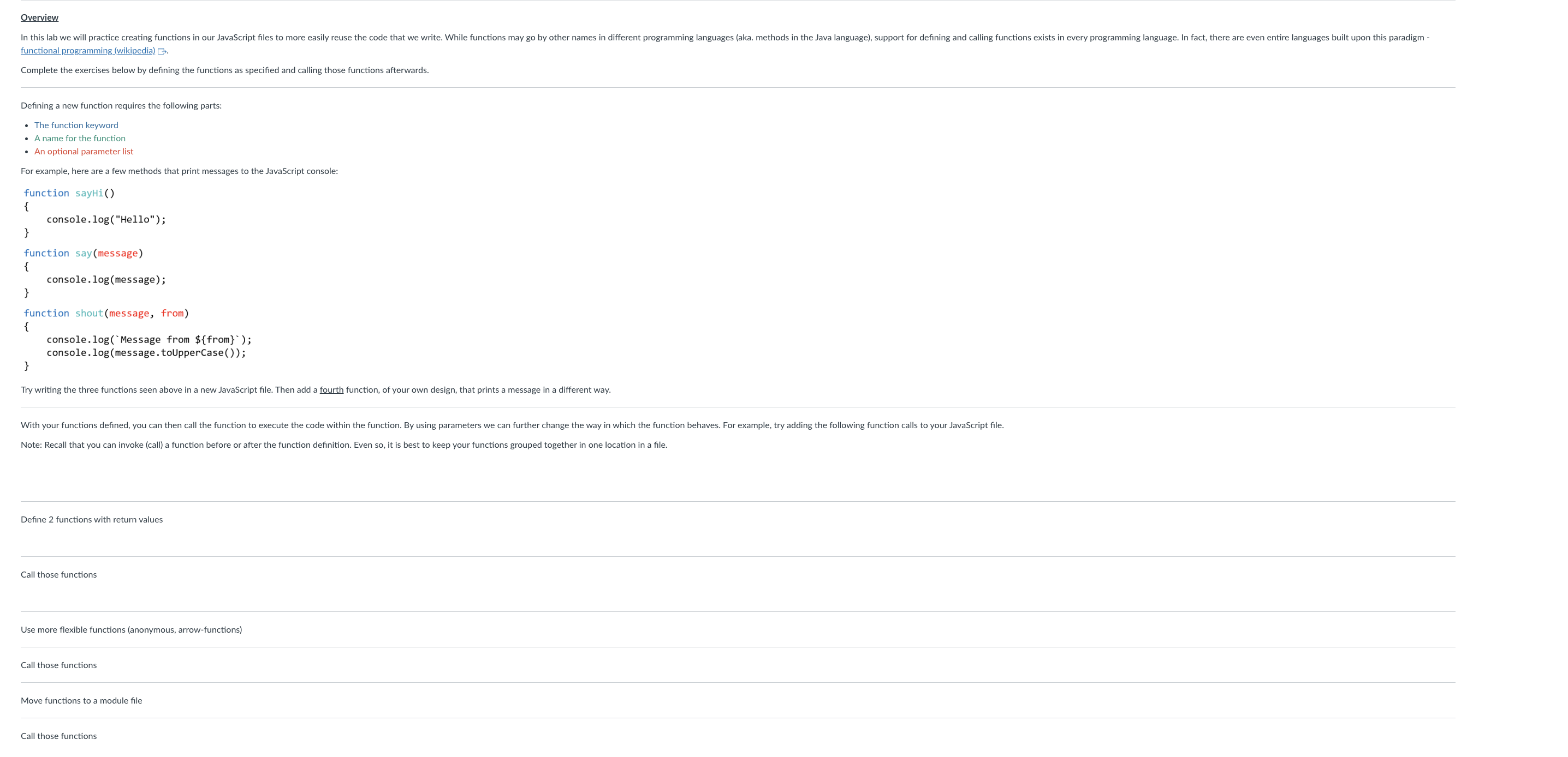Overview functional programming _ ( wikipedia ) .