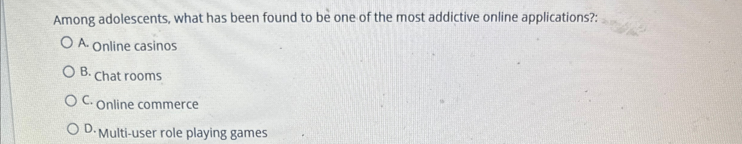 Among adolescents, what has been found to be one