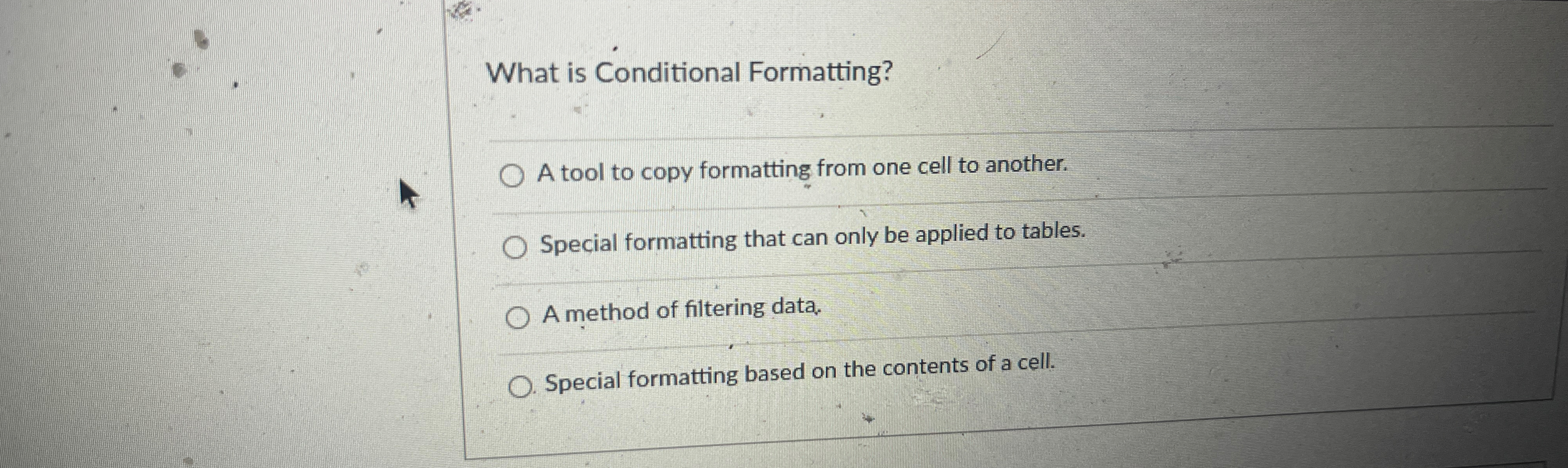 What is Conditional Formatting? A tool to copy