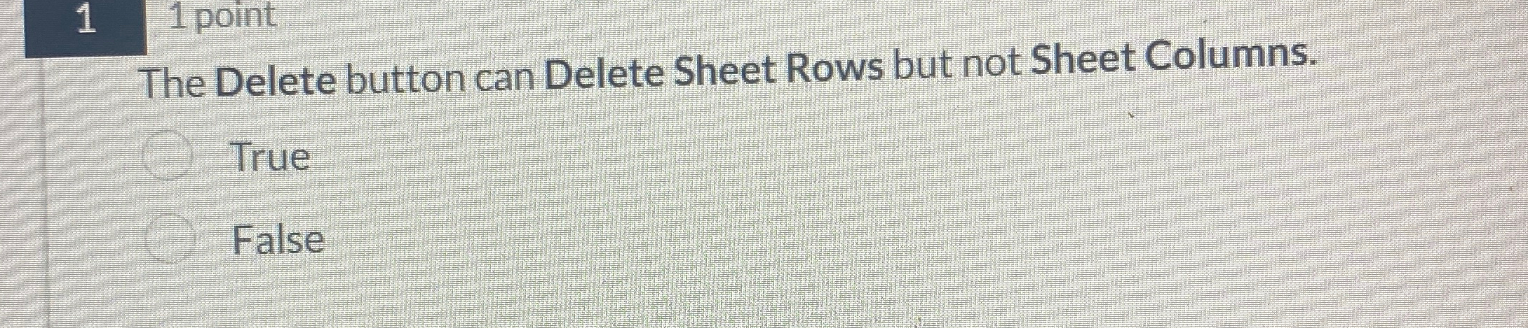 1 point The Delete button can Delete Sheet Rows