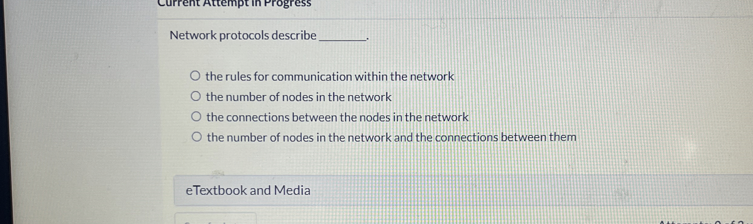 Network protocols describe the rules for