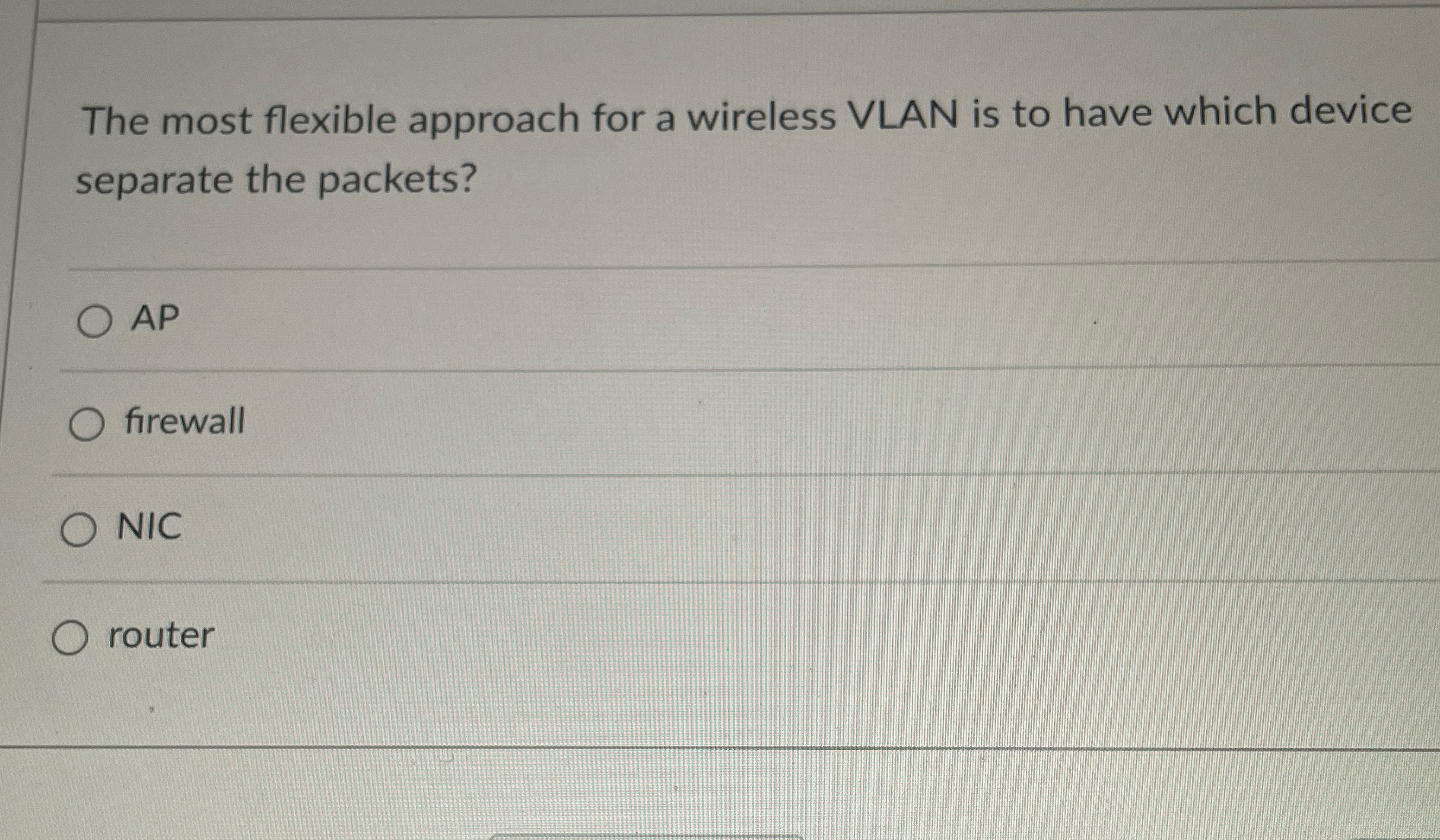 The most flexible approach for a wireless VLAN is