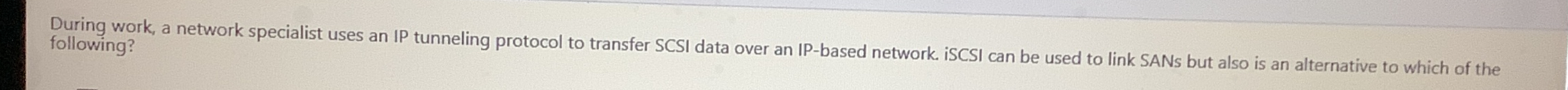 During work, a network specialist uses an IP
