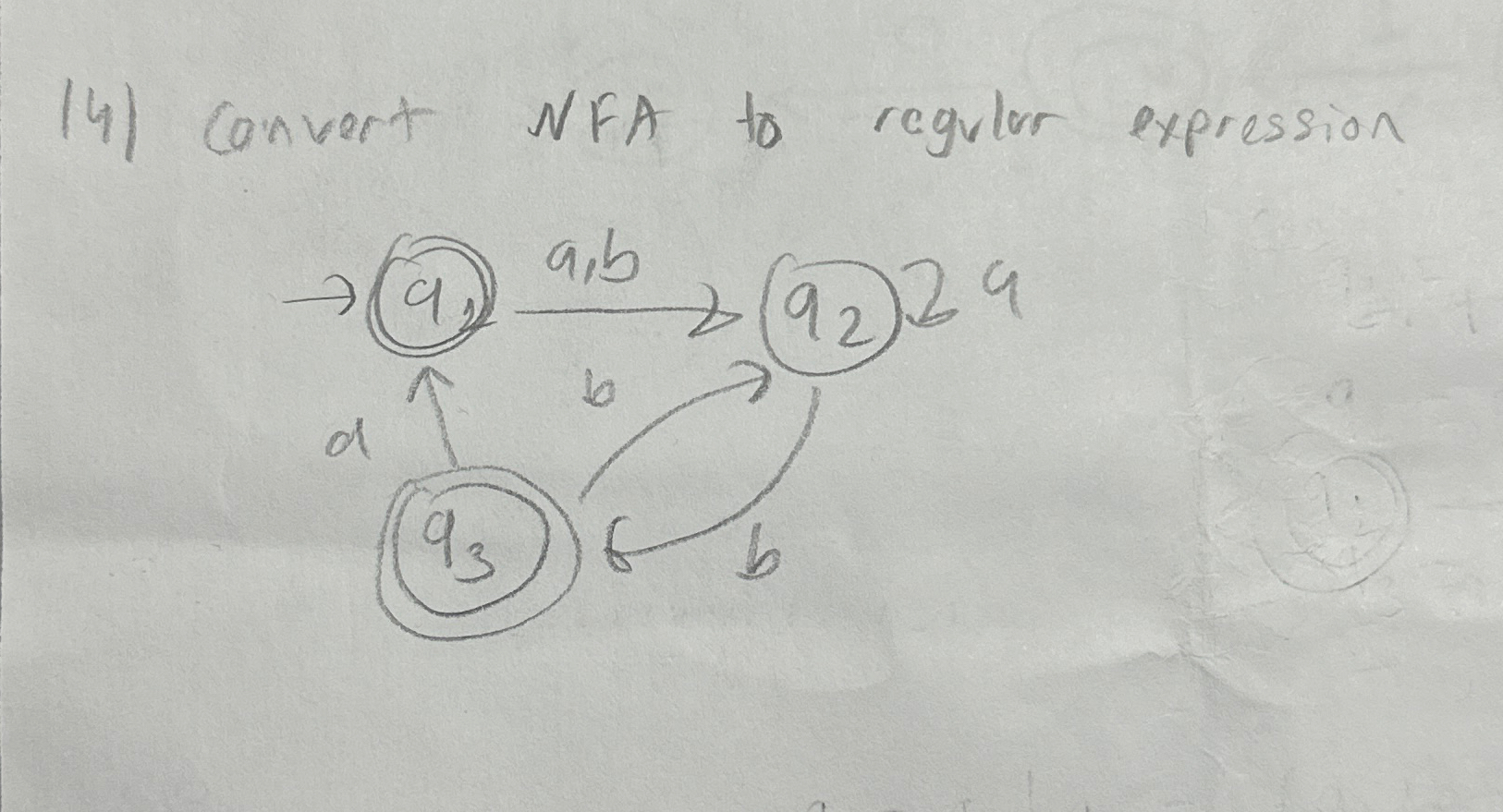 Convert NFA to regulor expression