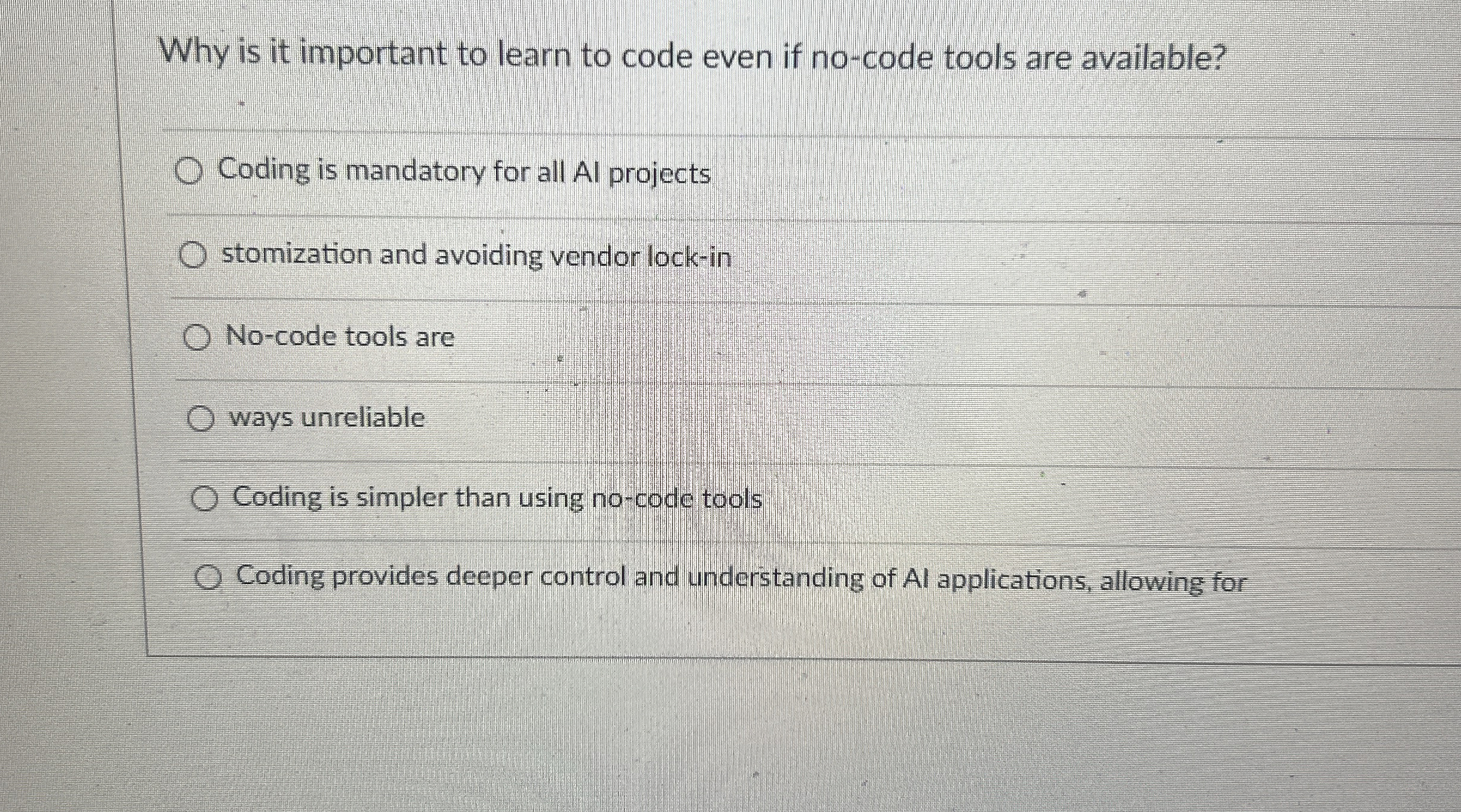 Why is it important to learn to code even if no -