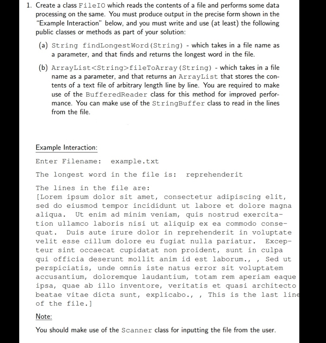 Code in java using eclipse please