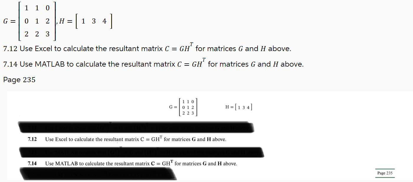 G = [ 1 1 0 0 1 2 2 2 3 ] , H = [ 1 3 4 ] 7 . 1 2
