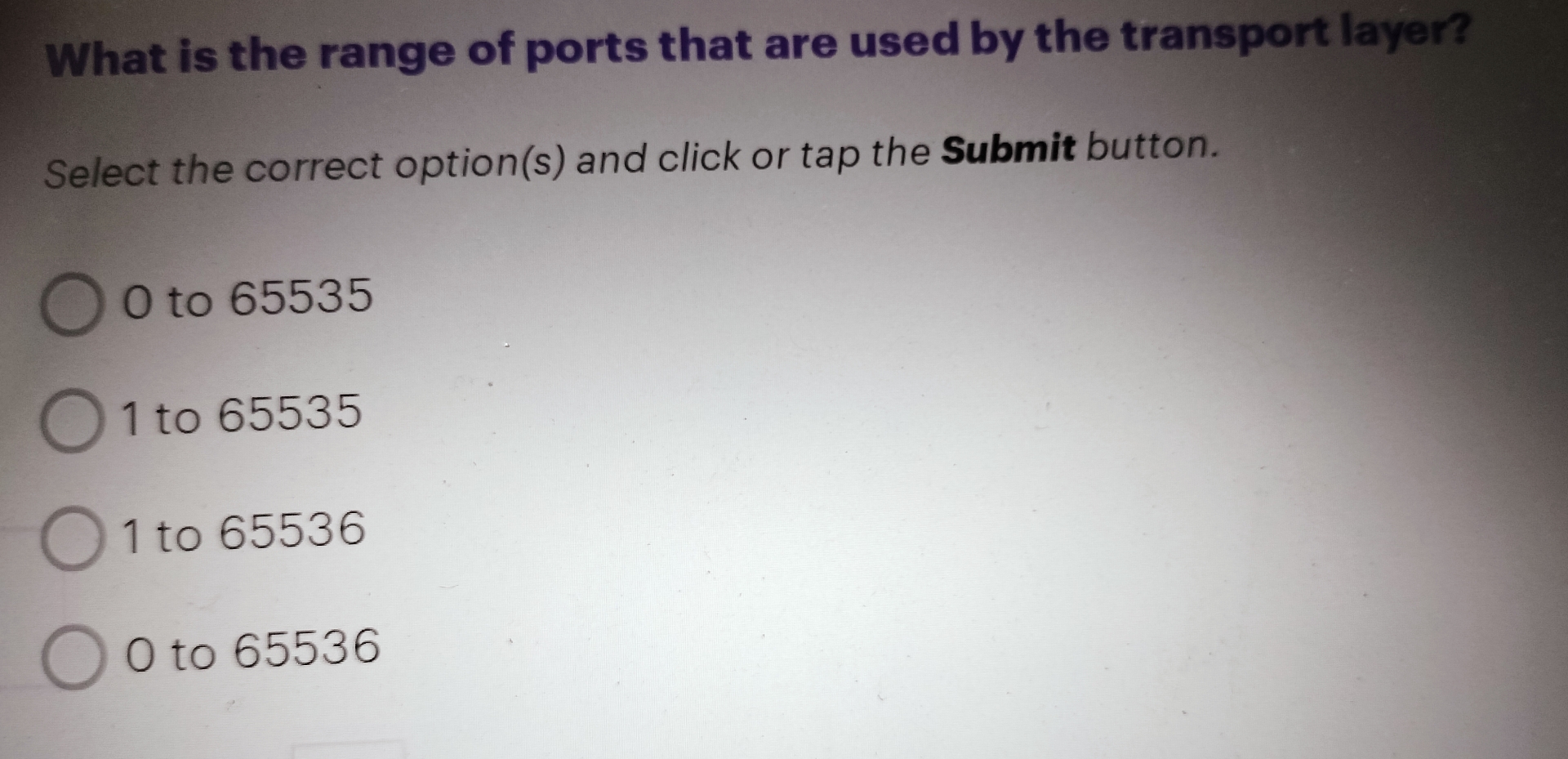 What is the range of ports that are used by the