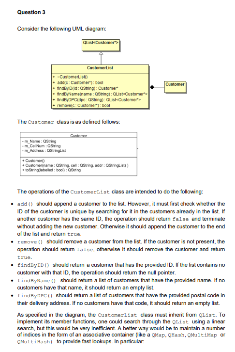 Question 3 Consider tha fallmaina I lisl fiarram: