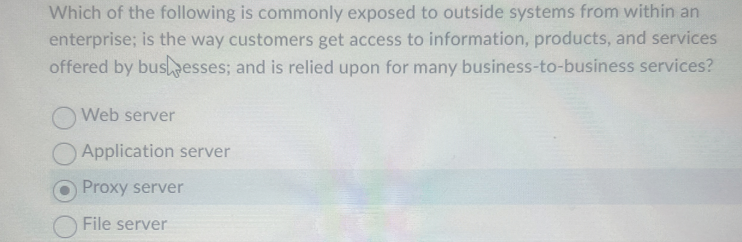 Which of the following is commonly exposed to