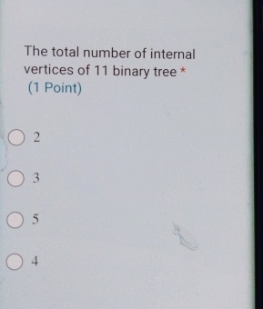 The total number of internal vertices of 1 1