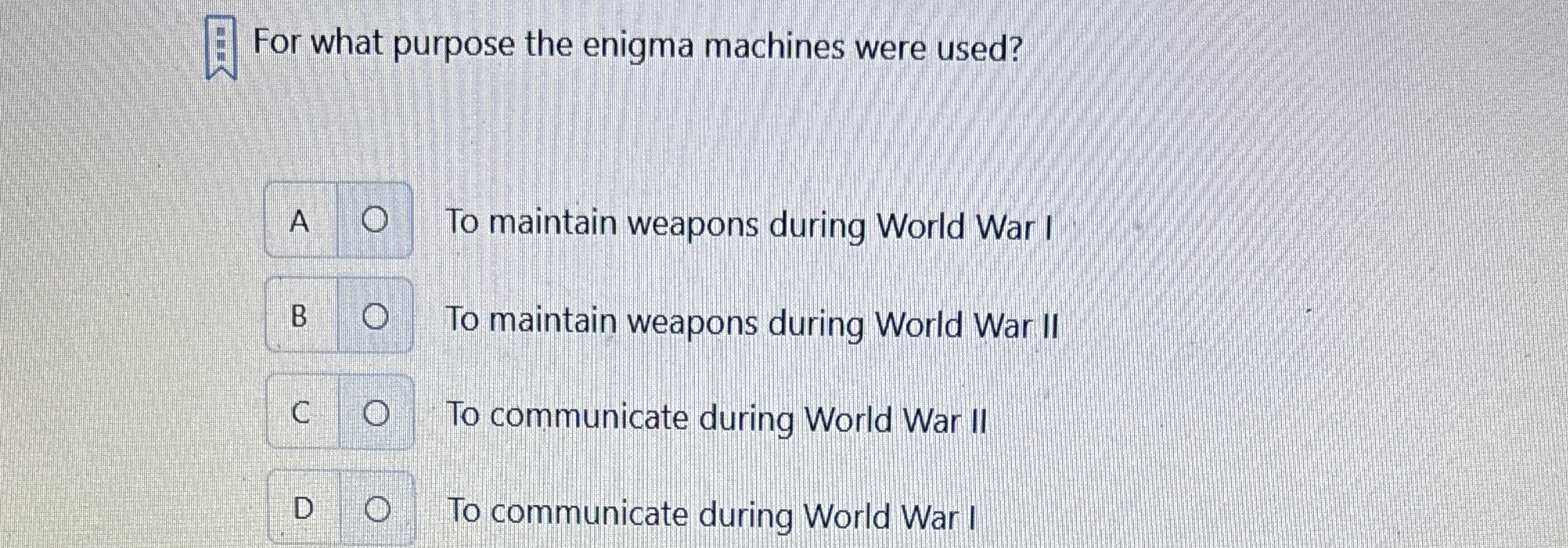 For what purpose the enigma machines were used? A