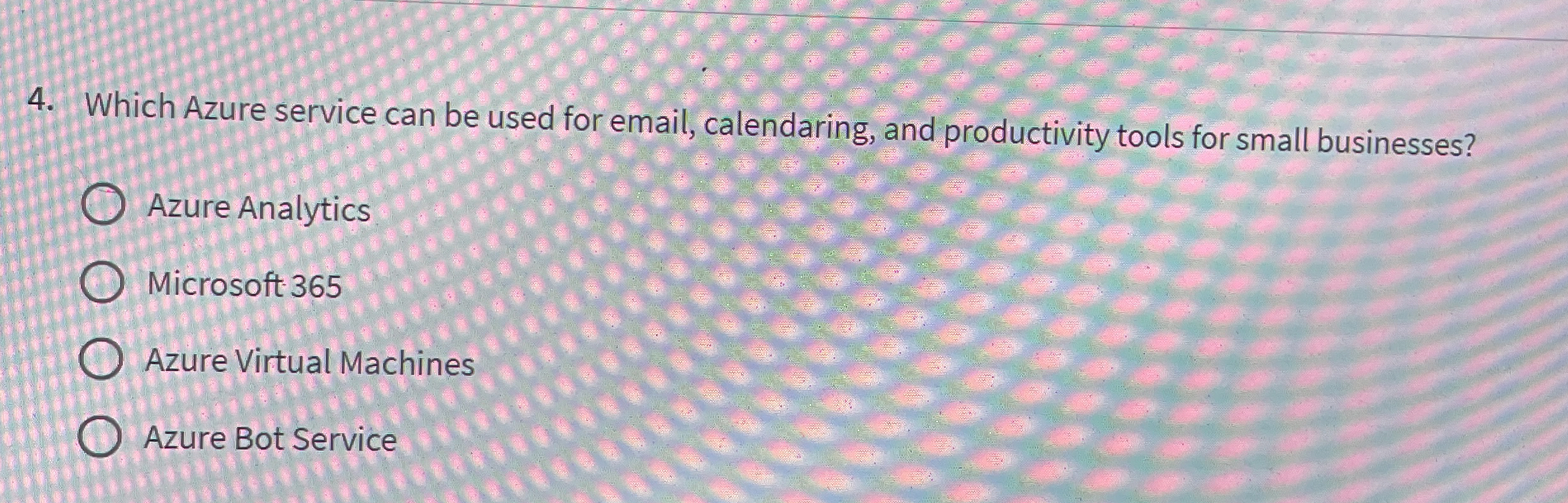 Which Azure service can be used for email,