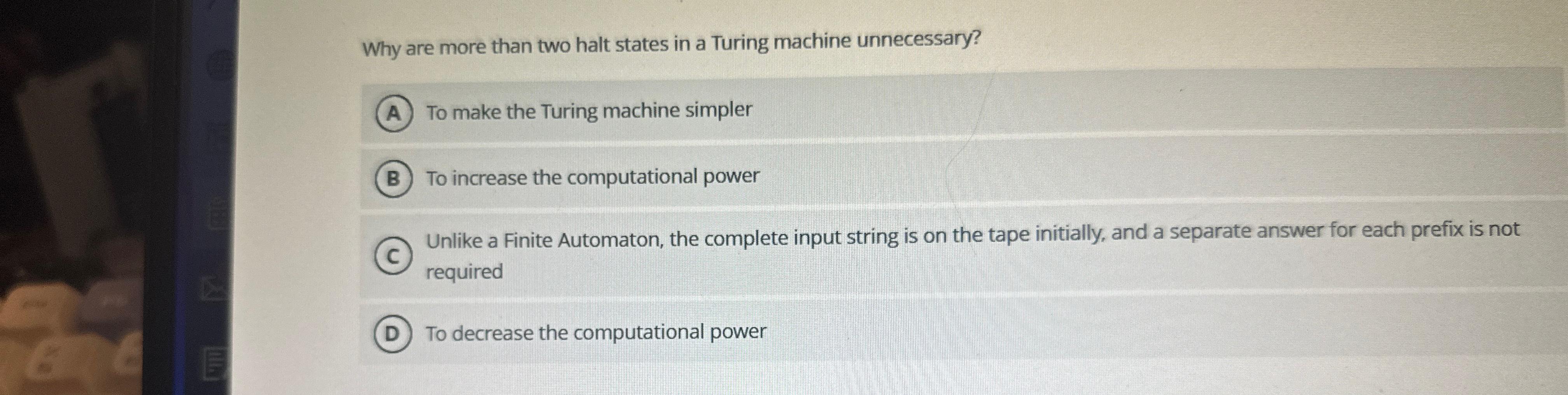 Why are more than two halt states in a Turing