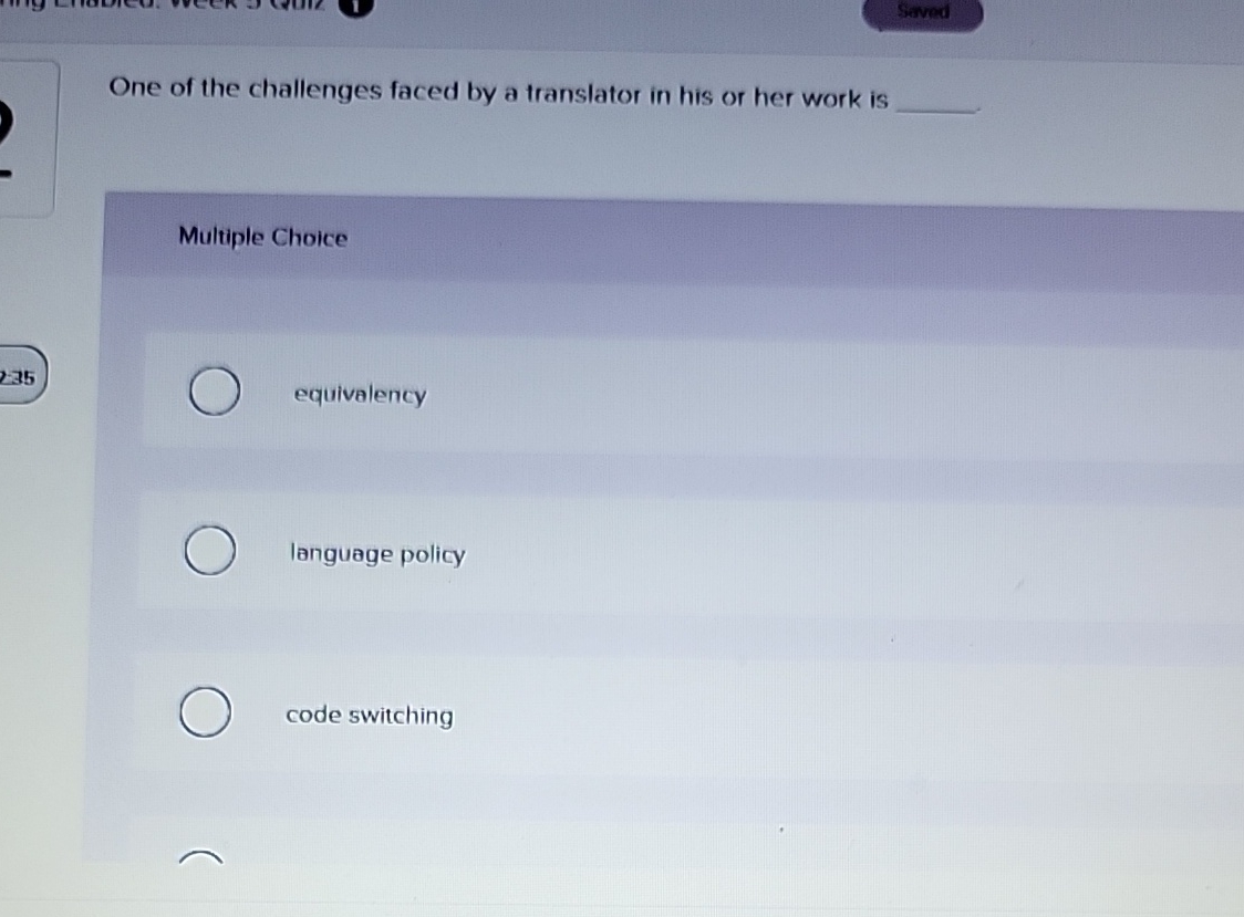 One of the challenges faced by a translator in