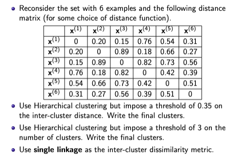 Answer this with and without the threshold, show