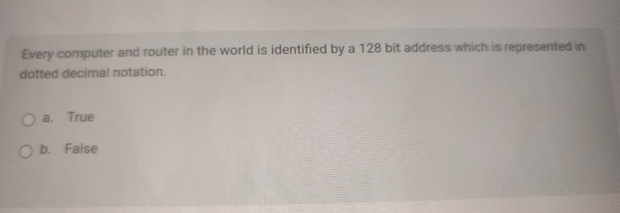 Every computer and router in the world is