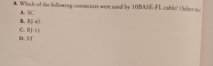 Which of the following connectors were used by 1