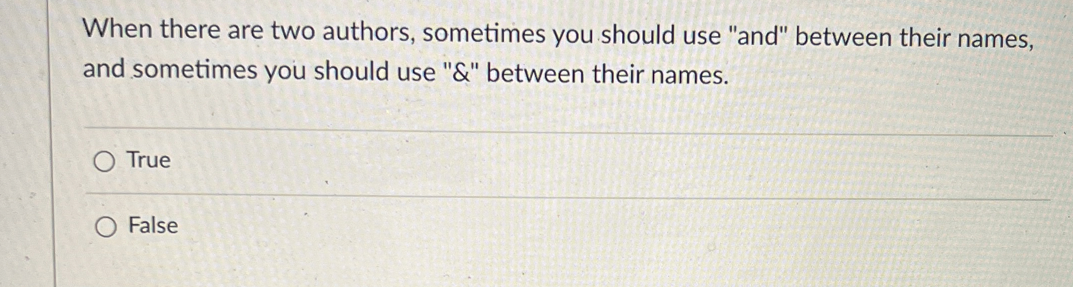 When there are two authors, sometimes you should