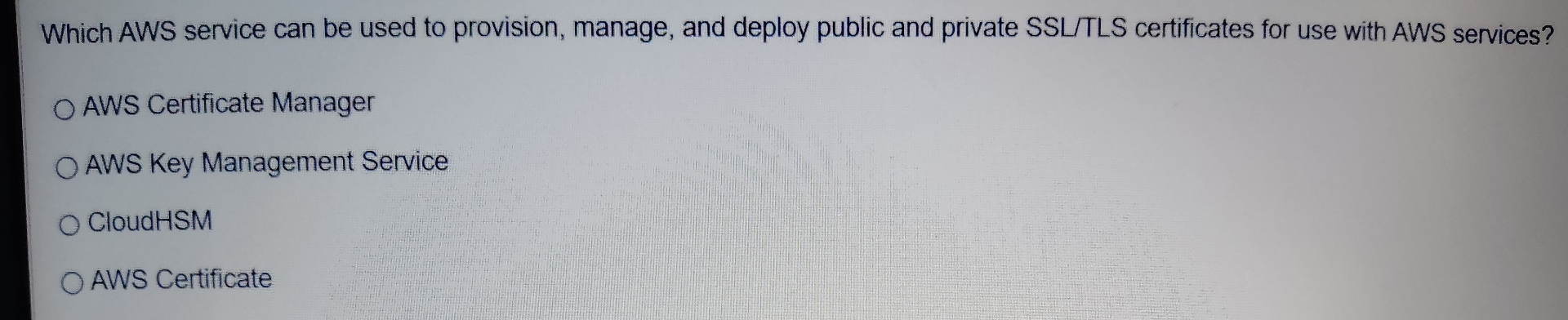 Which AWS service can be used to provision,