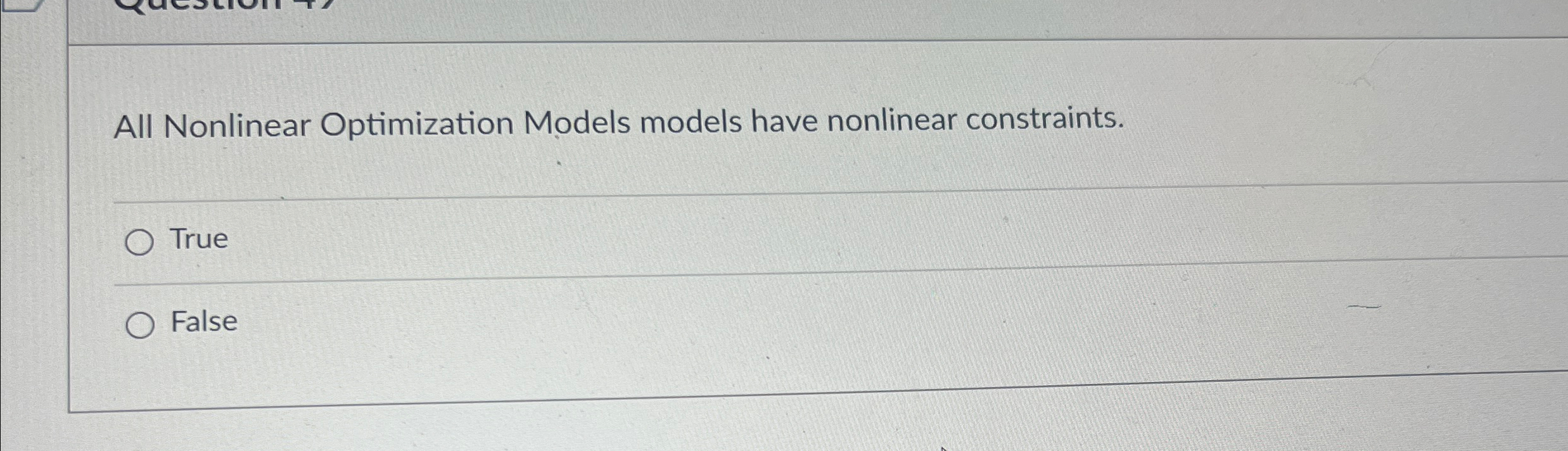 All Nonlinear Optimization Models models have