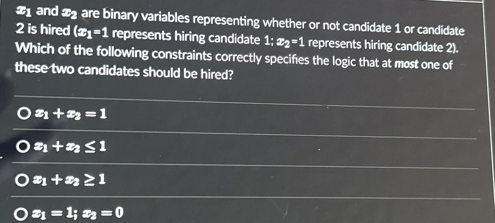 2 1 and 2 0 2 are binary variables representing