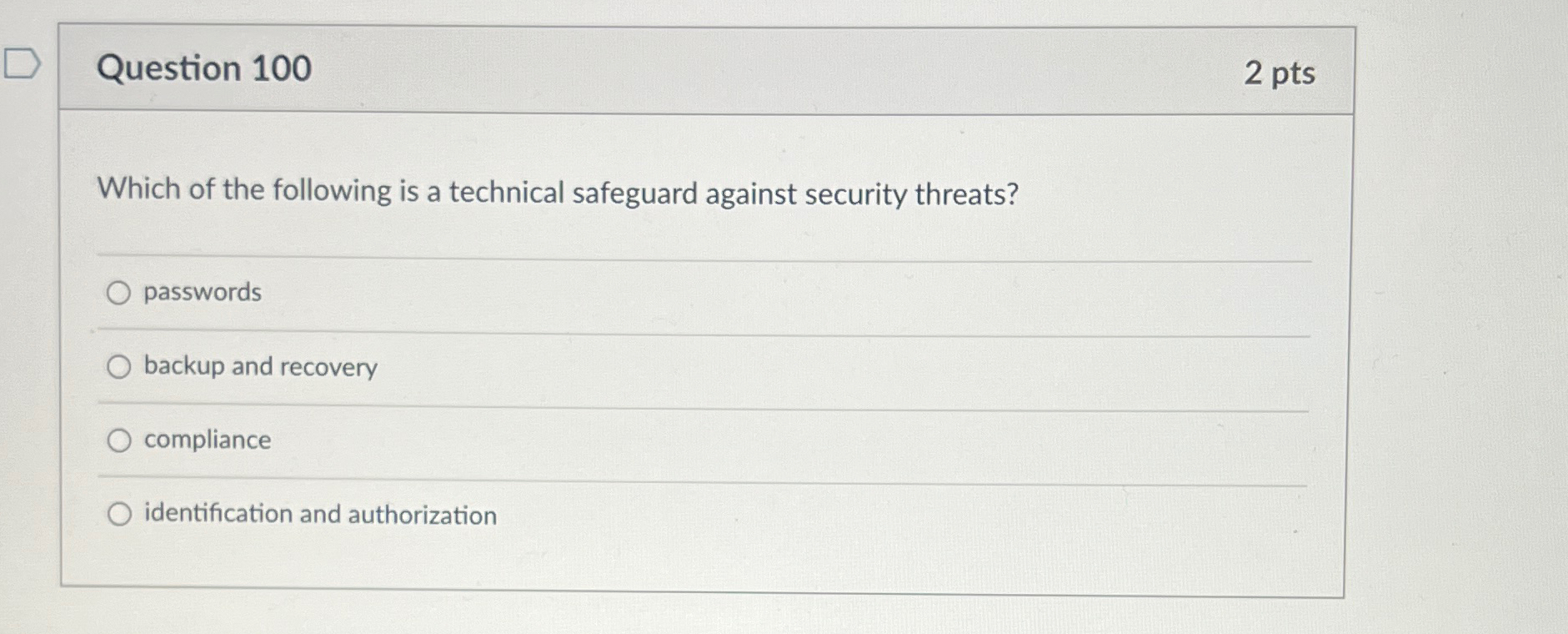 Question 1 0 0 2 p t s Which of the following is
