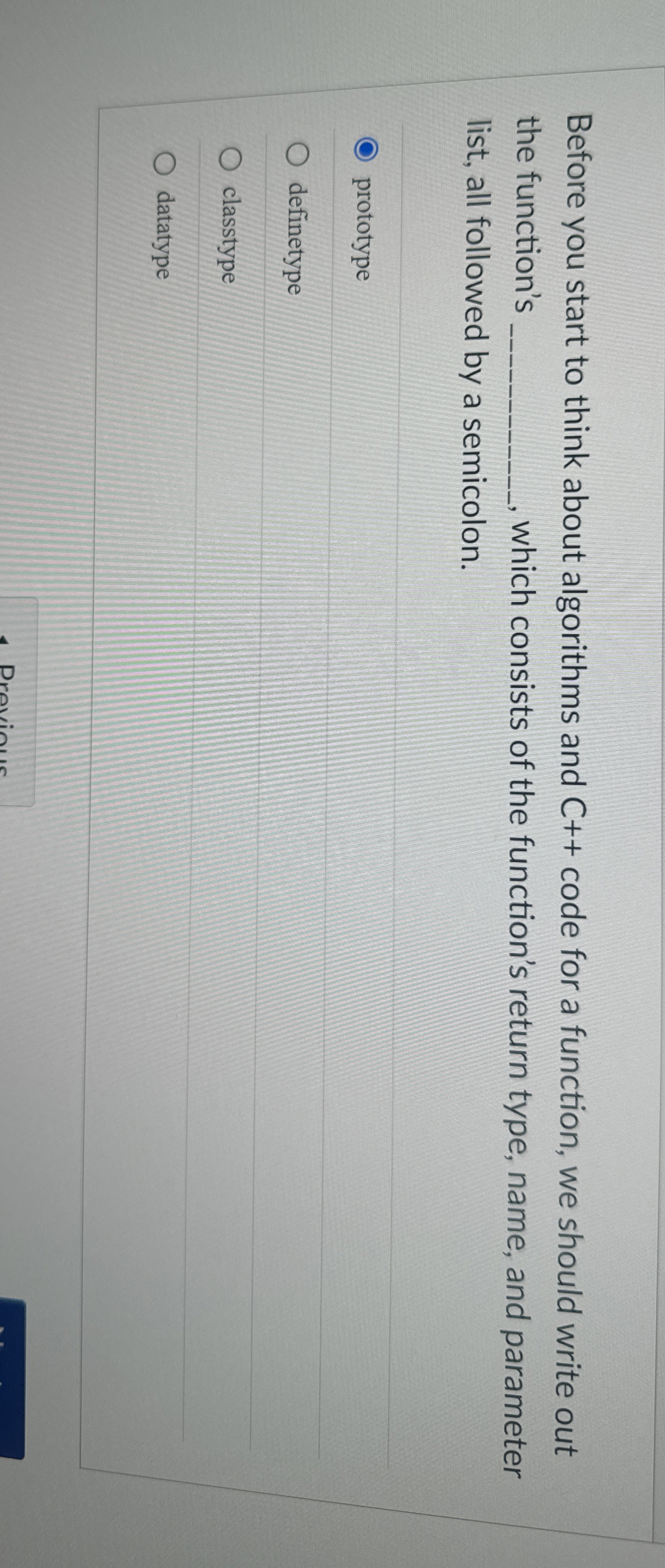 Before you start to think about algorithms and C