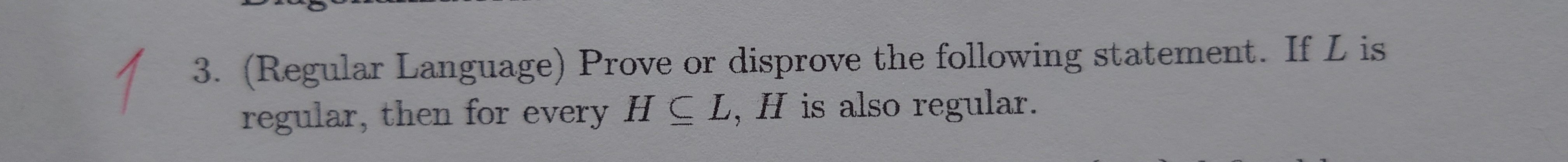 Please look at the picture. Language ) Prove or