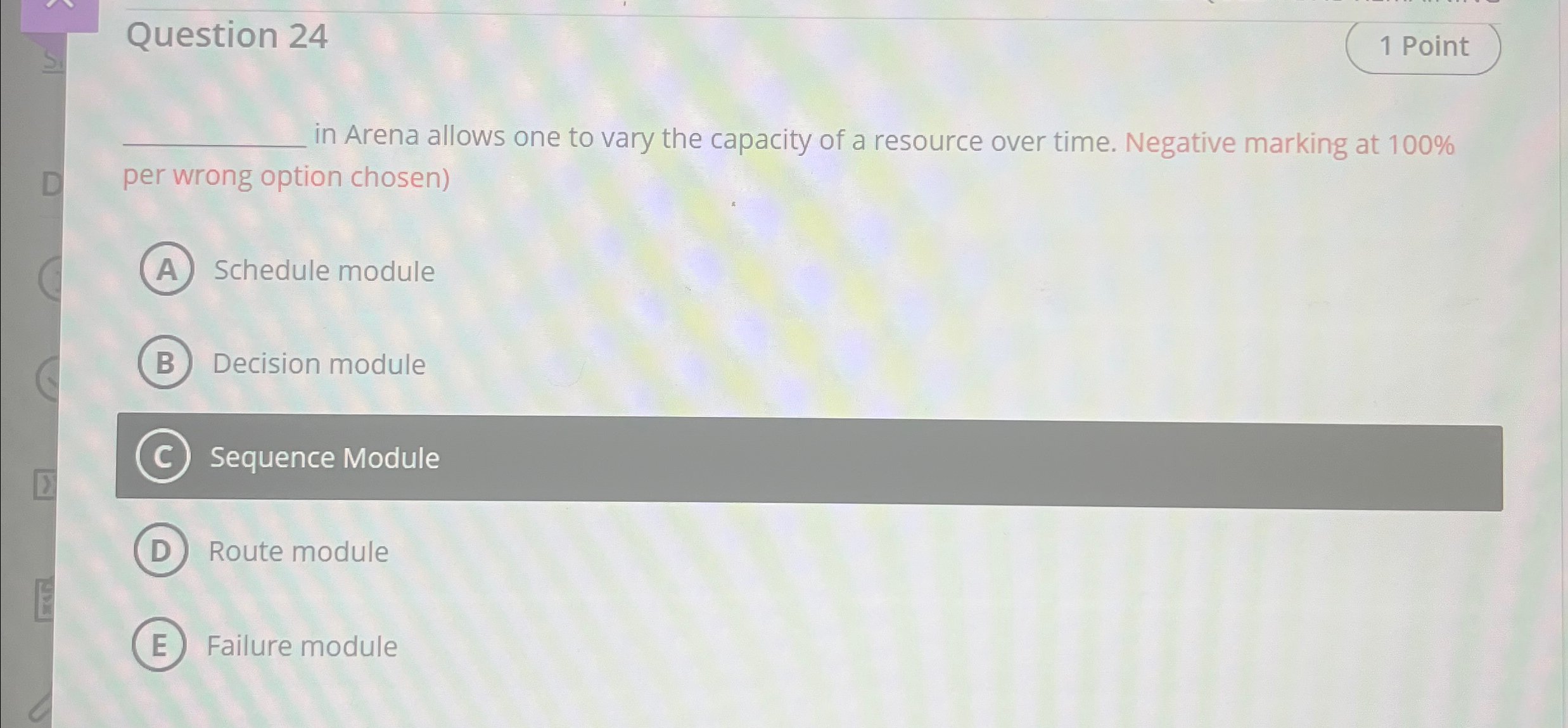 Question 2 4 in Arena allows one to vary the