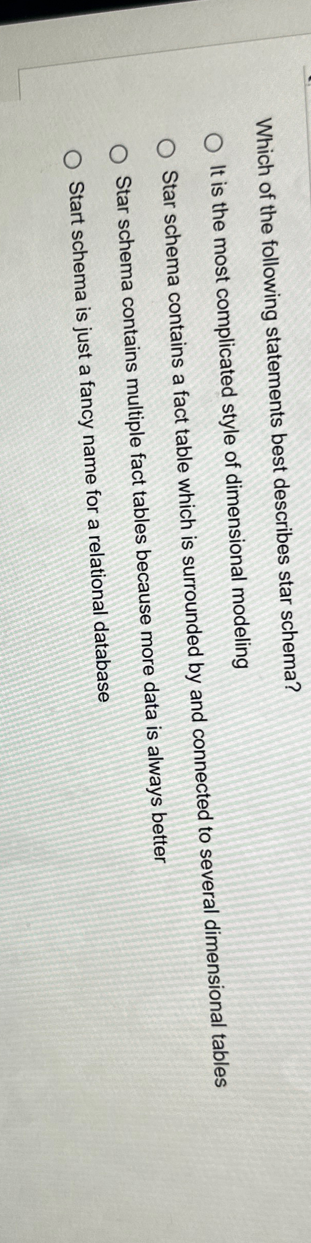 Which of the following statements best describes