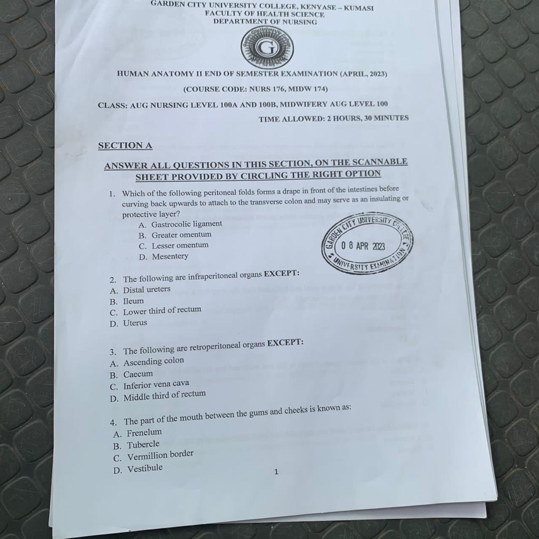 GARDEN CITY UNIVERSITY COLLEGE, KENYASE - KUMASI