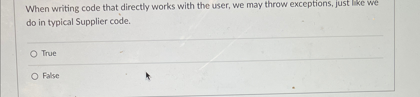 When writing code that directly works with the