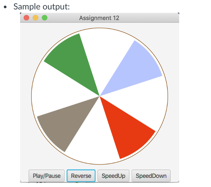 ( Display a running fan ) Write a program that