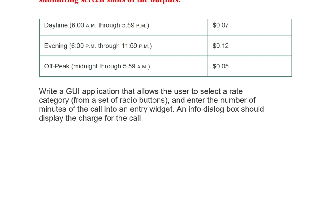 \ table [ [ Daytime ( 6 : 0 0 A . M . through 5 :