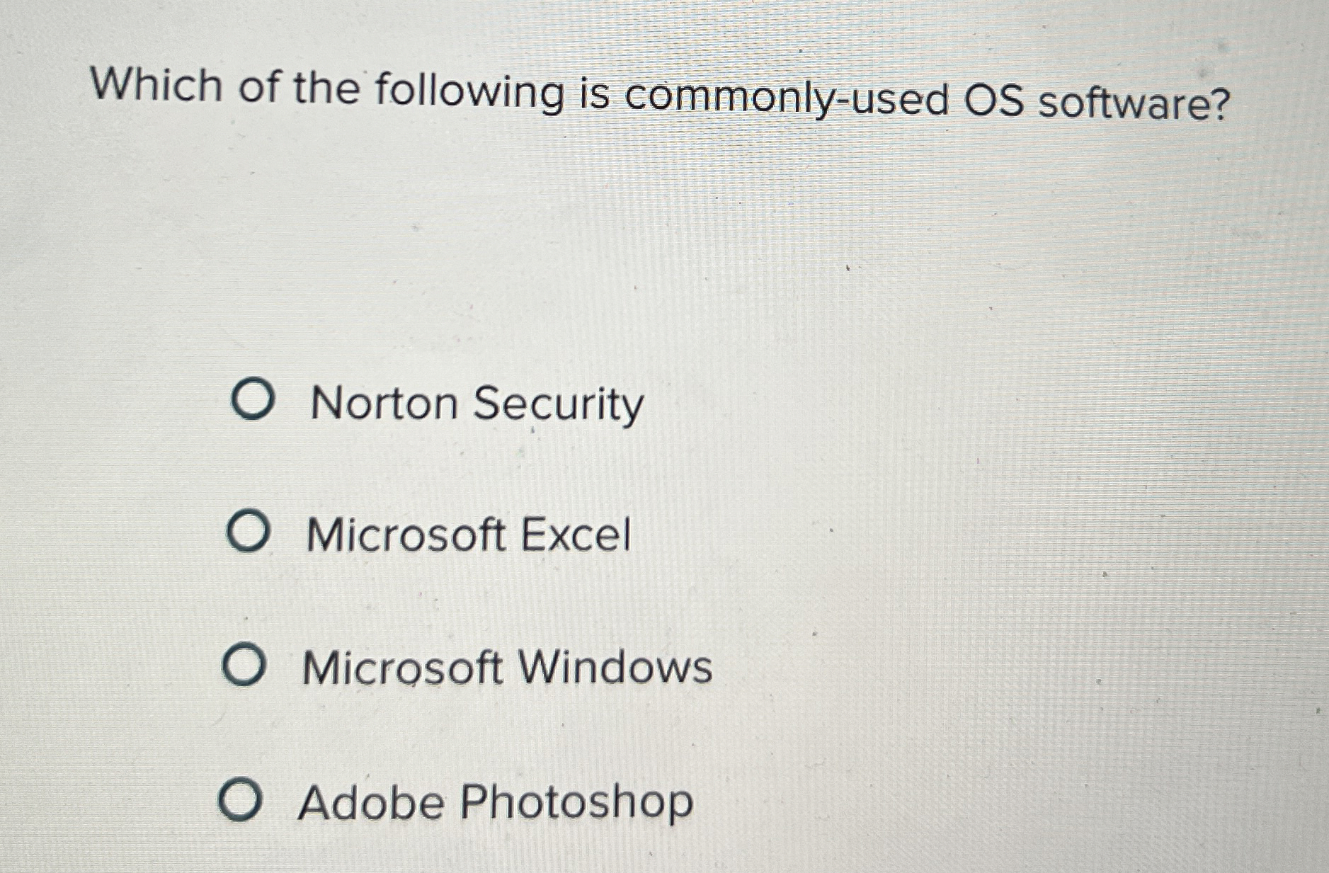 Which of the following is commonly - used OS
