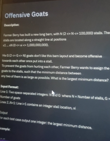 Offensive Goats Deseription: Farmer Berry has