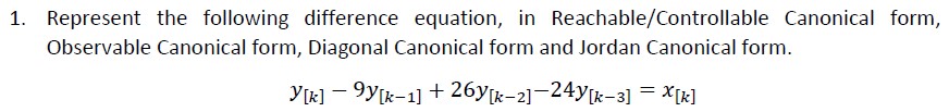 Represent the following difference equation, in