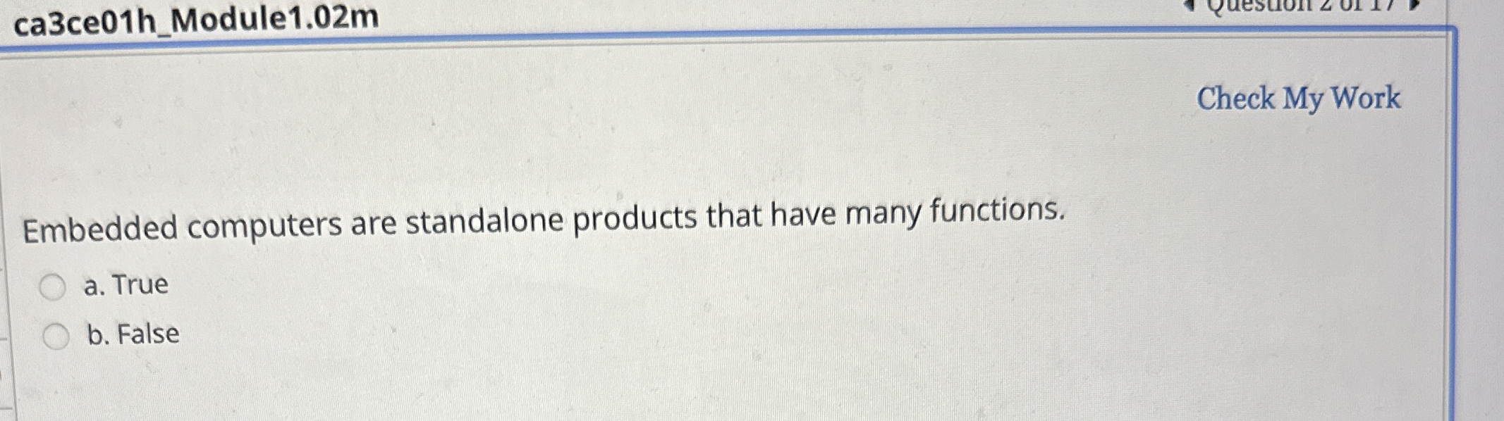 ca 3 ce 0 1 h _ Module 1 . 0 2 m Check My Work