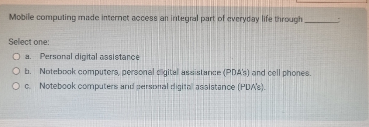Mobile computing made internet access an integral