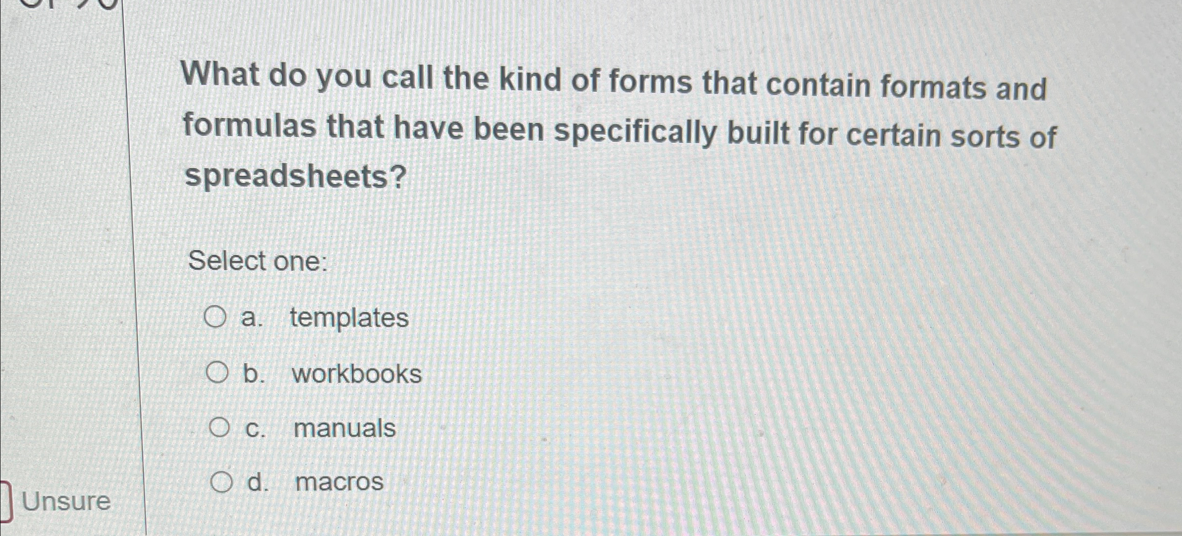 What do you call the kind of forms that contain