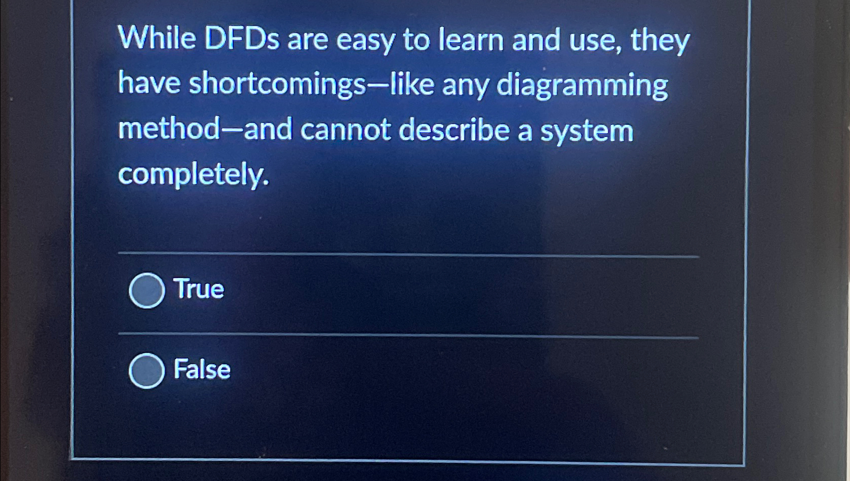 While DFDs are easy to learn and use, they have