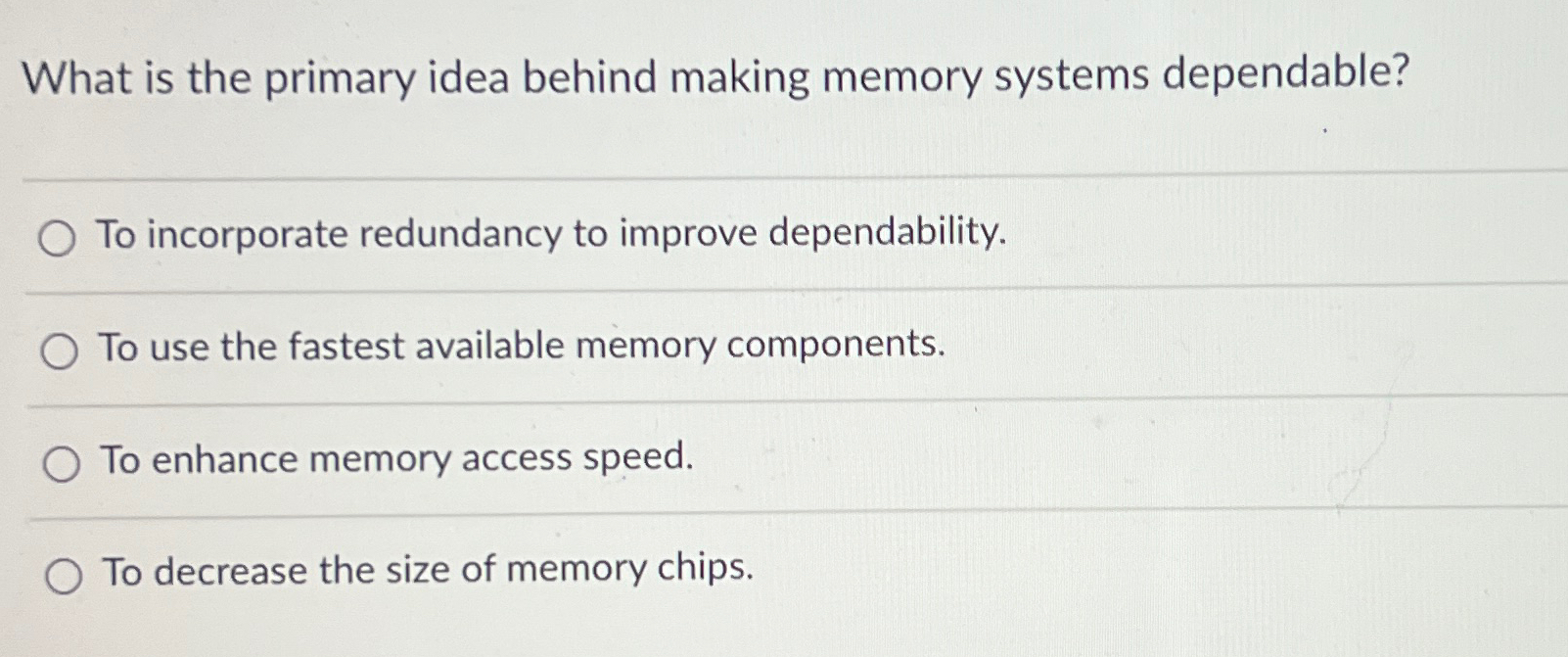 What is the primary idea behind making memory